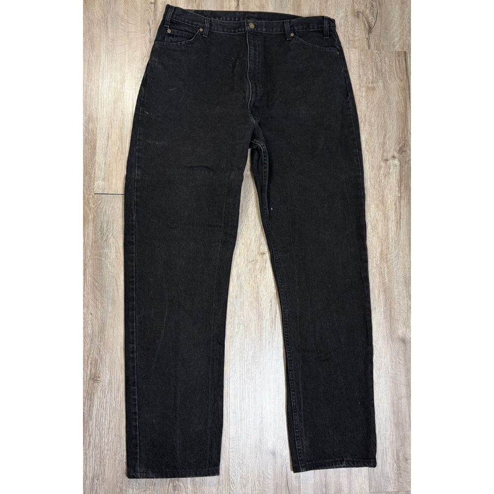Hunt Club Mens 40x36 Black Jeans Denim Straight Relaxed Cotton